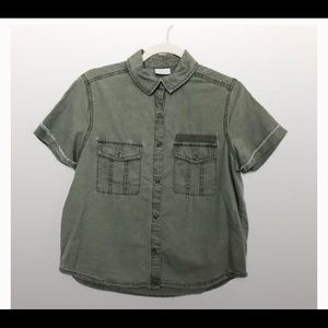 Green short sleeve button up Abound Nordstrom